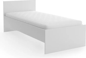 Posteľ ELISA 90 x 200 cm, biela Rošt: Bez roštu, Matrac: Bez matraca