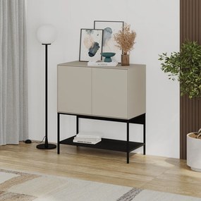 Čierno-krémová skrinka 80x90x40 cm Amira – Marckeric