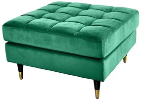 Taburetka Velvet Cozy 80cm smaragdovo zelená zamat