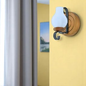 Brilagi - Nástenné svietidlo ROATA APLICA 1xE14/40W/230V buk