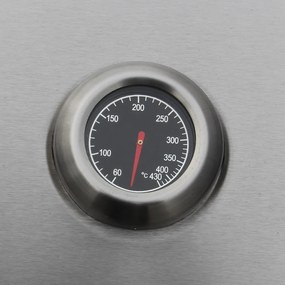 Nerezová záhradná BBQ kuchyňa s umývadlom BestBerg BBBQ-29SS / 5 horákov / 17,2 kW / strieborná
