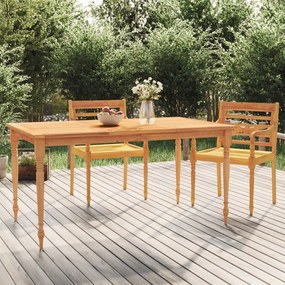 Batavia stôl 200x100x75 cm tíkové masívne drevo 319166