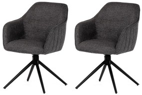 Sada jedálenských stoličiek s vratným mechanizmomHC-536 GREY2, 2 ks
