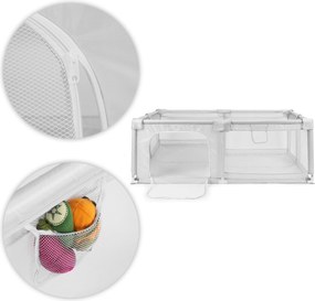 Veľká detská ohrádka 180×160 cm ECOTOYS – hrací kút / suchý bazén, šedá, s taškou