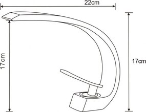 Mexen Lupus umývadlová batéria, chrómová, 746200-00