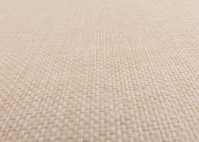 Záhradná lavička HWC-N47, 82x145x59 cm, akáciové drevo - krémovo-béžový vankúš