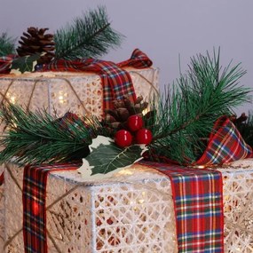 Brilagi - SADA 3x LED vonkajších vianočných dekorácií LED/230V IP44 darčeky