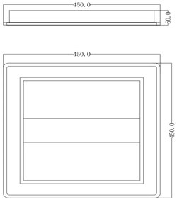 Globo 67269-30 - LED Prisadený luster MATTIA LED/30W/230V hranatý