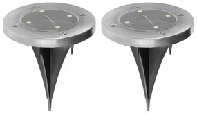 Solarna lampa do záhrady sada 2ks 11,5x14cm 4x LED