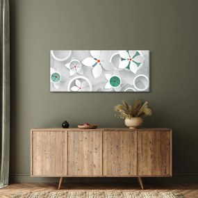 Obraz kvetinové abstrakcie (120x50 cm)