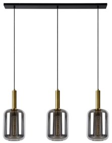 Lucide 45494/03/65 - Luster na lanku JOANET 3xE27/40W/230V čierna