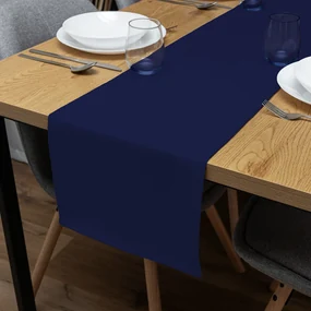 Biante Dekoračný behúň na stôl Rongo RG-084 Námornícka modrá 35x180 cm