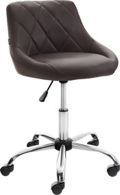 Pracovná stolička Lazio koženka - hnedá