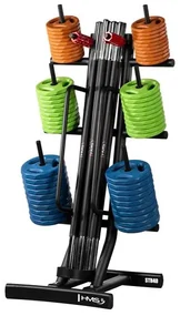 Zostava 10 sád na Body pump HMS SBP22 a stojana STR40