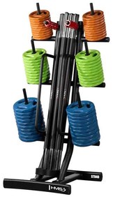 Zostava 10 sád na Body pump HMS SBP22 a stojana STR40