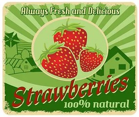 Ceduľa Strawberries