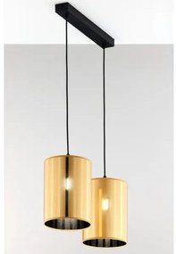 Jupiter 2091 - Luster na lanku CORTINA 2xE27/15W/230V zlatá/čierna