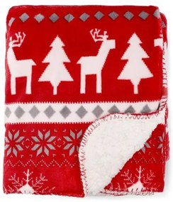 Deka LUMI červená / biela