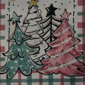 VIANOČNÝ BEHÚŇ NA STÔL MERRY CHRISTMAS 33X183 CM VZOROVANÝ