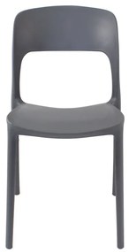 Dekorstudio Plastová stolička TREX sivá