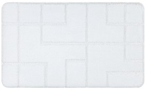 Kúpeľňový koberec SUPREME STONES, biely
