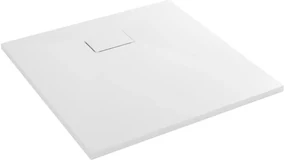 Cerano Gusto, štvorcová sprchová vanička 80x80x3 cm z minerálneho kompozitu, biela, CER-CER-414566
