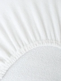 Froté plachta 90 × 200 cm - biela