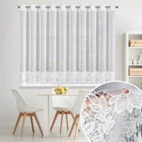 ZÁCLONA NA KRÚŽKOCH ARTEMIDA 350X145 CM BIELA