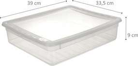 Keeeper Úložný box s vekom BEA Clearbox 9L, 39 x 35,5 x 9 cm
