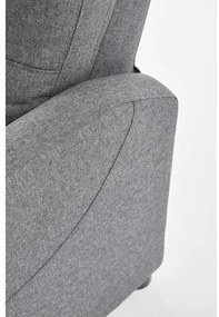 Polohovateľné kreslo FELIPE šedá