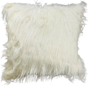 Dekoračná obliečka 40x40cm Long Hair biela