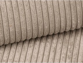 Svetlohnedá menčestrová pohovka 255 cm Campi – Cosmopolitan Design