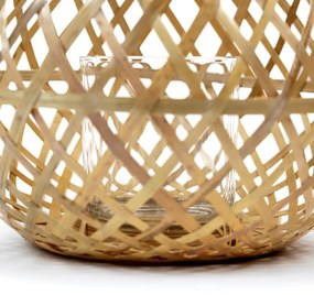 Bambusový lampáš Compactor Bamboo Lantern, ⌀ 25 cm