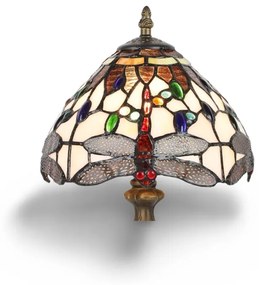 Nočná lampa Tiffany štýl PESTRÁ VÁŽKA Prezent 1709 36*20