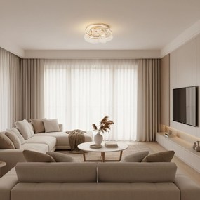 Toolight Toolight, LED stropné svietidlo 57W, 4000lm, 4000K, G139-C, zlatá, OSW-02623