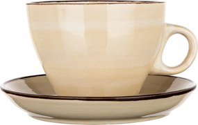 Banquet Šálka s podšálkou PALAS, 290 ml, krémová