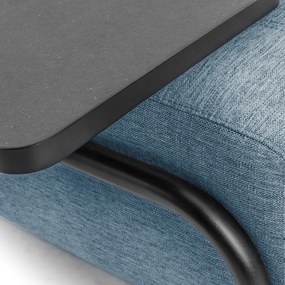 Modrá pohovka s odkladacím priestorom Kave Home Compo