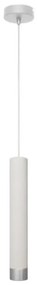 Helam LED Luster na lanku TUBA 1xGU10/6,5W/230V biela/lesklý chróm HE1311