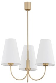 Argon 6267 - Luster na tyči SAFIANO 3xE27/15W/230V zlatá