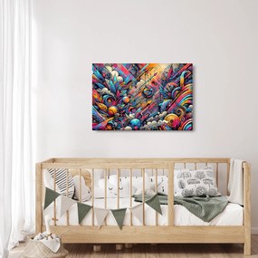 Obraz - Pestrofarebné graffiti (90x60 cm)