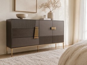 Komoda Stilig ST102 160 cm grafit/zlatá