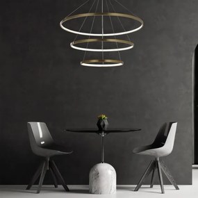 LED Luster na lanku LEA LED/60W/230V 4000K pr. 80 cm zlatá