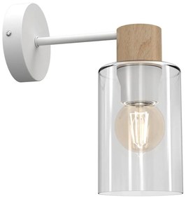 Nástenná lampa MADERA 1xE27/60W/230V biela/drevo