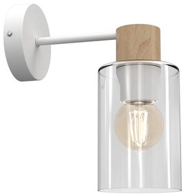 Nástenná lampa MADERA 1xE27/60W/230V biela/drevo