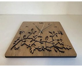 Li-Go 5499/DUB2 - Nástenné hodiny 1xAA 40x40 cm dub