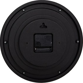 Čierne antik nástenné hodiny Westminster - Ø 28*5 cm / 1*AA