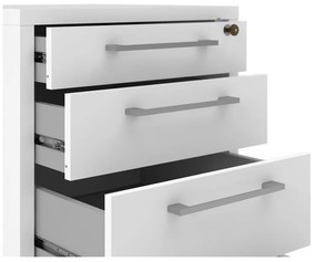 Biela uzamykateľná skrinka 48x68 cm Prima – Tvilum