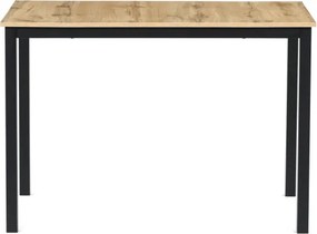 Jedálenský stôl 110x70 cm GDT-202 OAK divoký dub / čierny