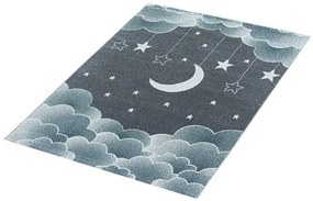 Koberce Breno Kusový koberec FUNNY 2101 Blue, modrá, viacfarebná,80 x 150 cm