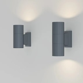 Maytoni O574WL-02GR -Vonkajšie nástenné svietidlo BOWERY 2xGU10/50W/230V IP54 antr